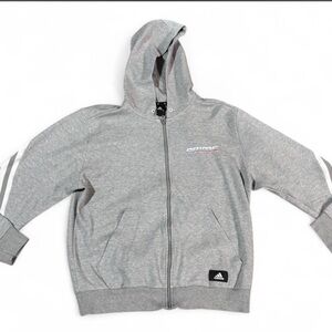 Adidas prime volleyball  grey zip up hoodie Size L